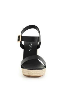 WIDE FIT Sarah Wedge - black