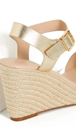 WIDE FIT Sarah Wedge - gold