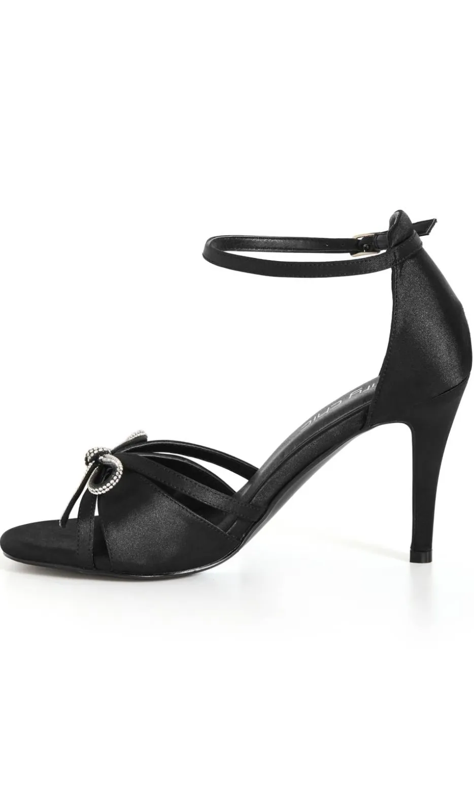 WIDE FIT Selene Glam Bow Heel - black