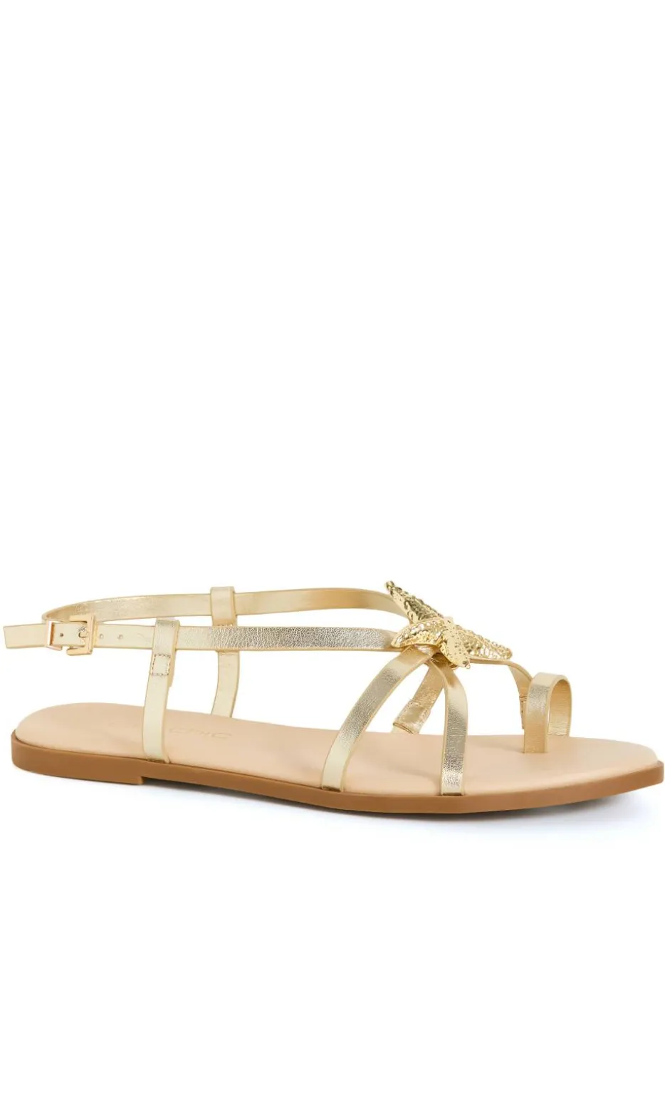 WIDE FIT Sienna Sandal - gold