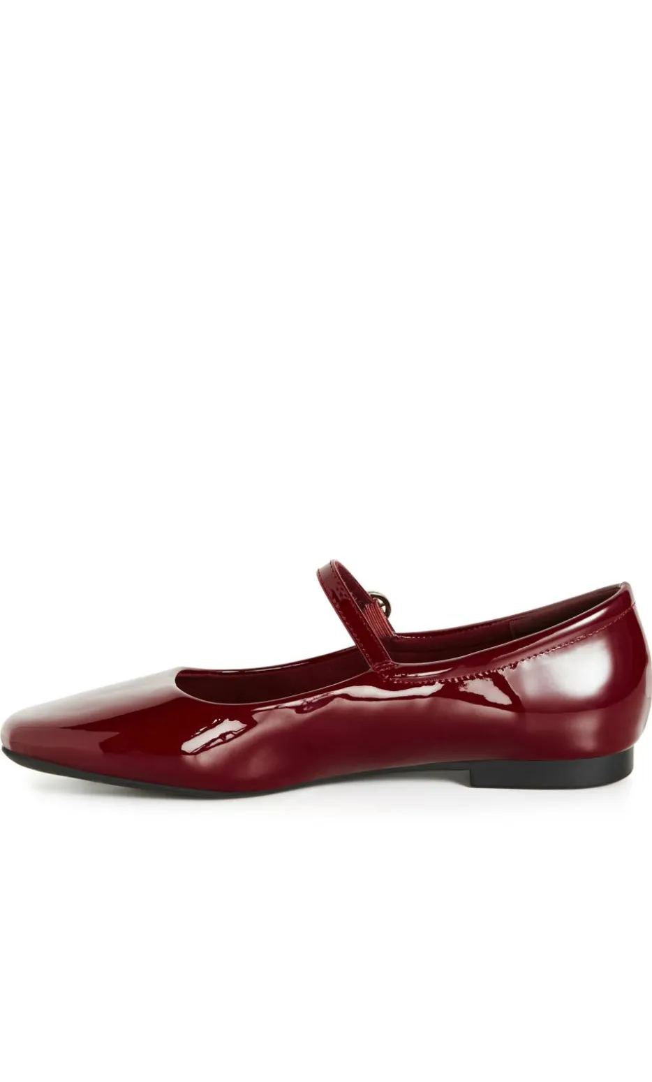 WIDE FIT Sofia Ballerina Flat - burgundy