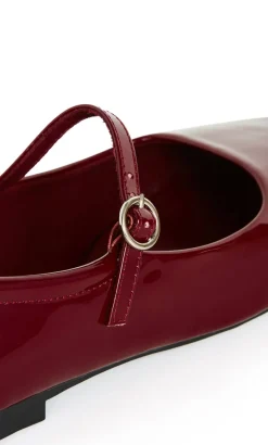 WIDE FIT Sofia Ballerina Flat - burgundy