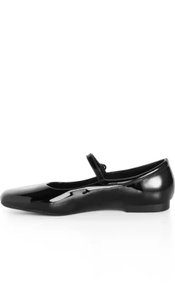 WIDE FIT Sofia Ballerina Flat - black