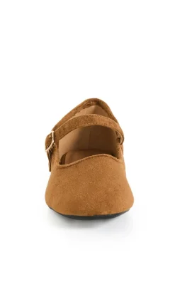 WIDE FIT Stacie Ballet Flat - toffee