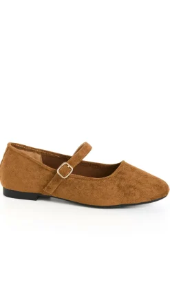 WIDE FIT Stacie Ballet Flat - toffee