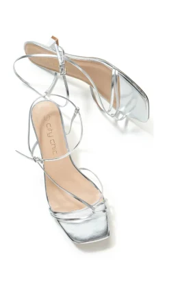 WIDE FIT Stacie Heel - silver