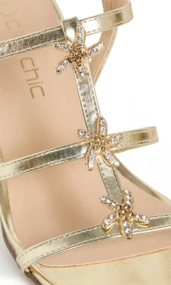WIDE FIT Starlet Heel - gold