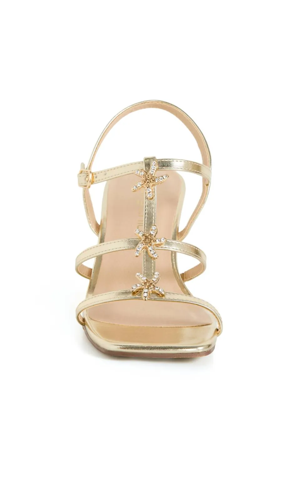 WIDE FIT Starlet Heel - gold