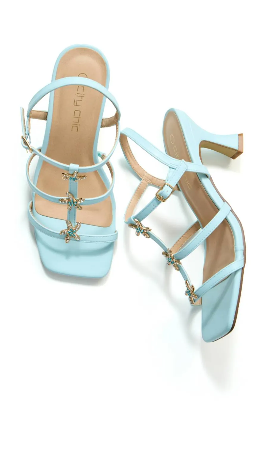 WIDE FIT Starlet Heel - peppermint