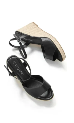 WIDE FIT Suki Wedge - black