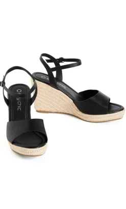 WIDE FIT Suki Wedge - black