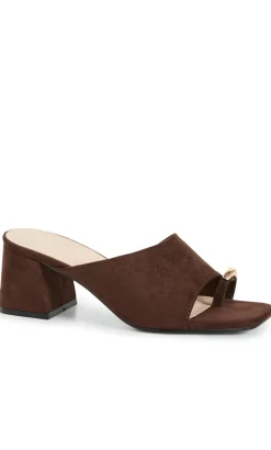 WIDE FIT Tatum Heel - chocolate