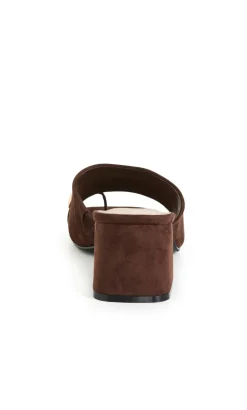 WIDE FIT Tatum Heel - chocolate