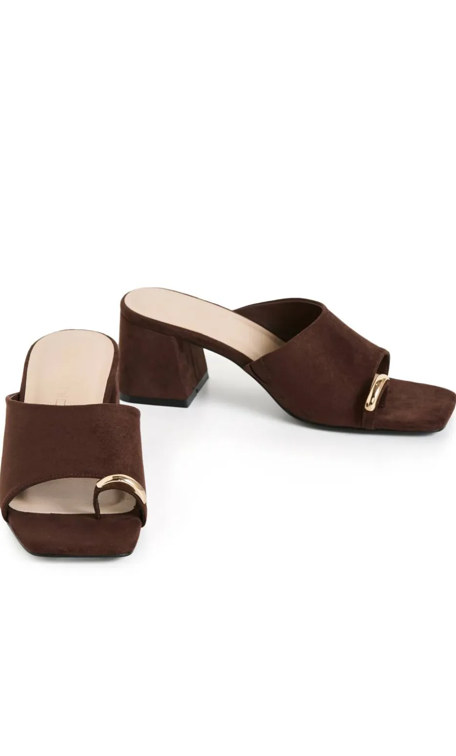 WIDE FIT Tatum Heel - chocolate