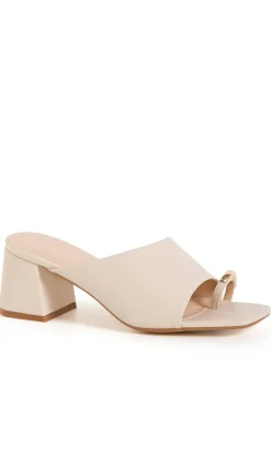 WIDE FIT Tatum Heel - stone