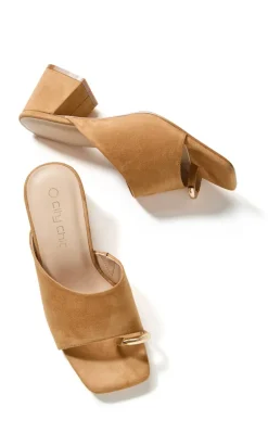 WIDE FIT Tatum Heel - wheat