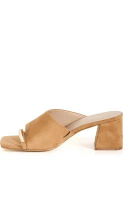 WIDE FIT Tatum Heel - wheat
