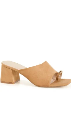 WIDE FIT Tatum Heel - wheat