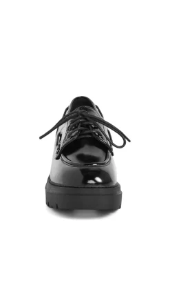WIDE FIT Tatum Lace-Up Platform - black