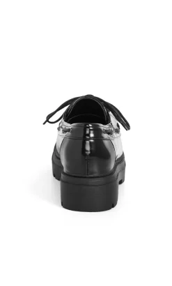 WIDE FIT Tatum Lace-Up Platform - black