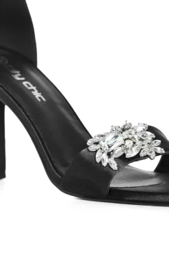 WIDE FIT Totally Glam Heel - black