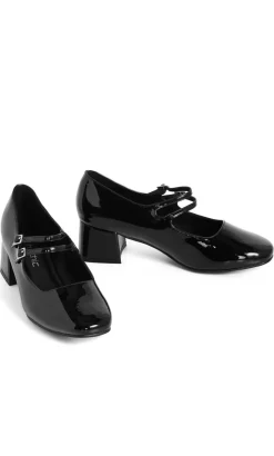 WIDE FIT Veronica Block Heel - black