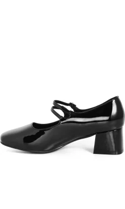 WIDE FIT Veronica Block Heel - black