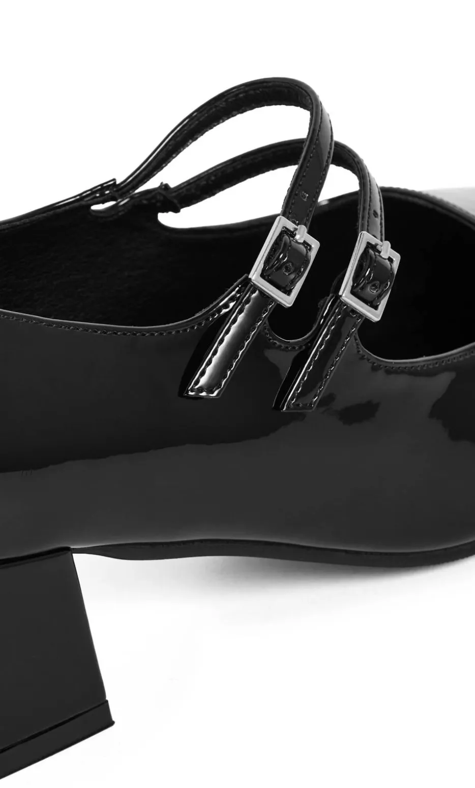 WIDE FIT Veronica Block Heel - black
