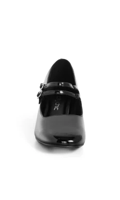 WIDE FIT Veronica Block Heel - black