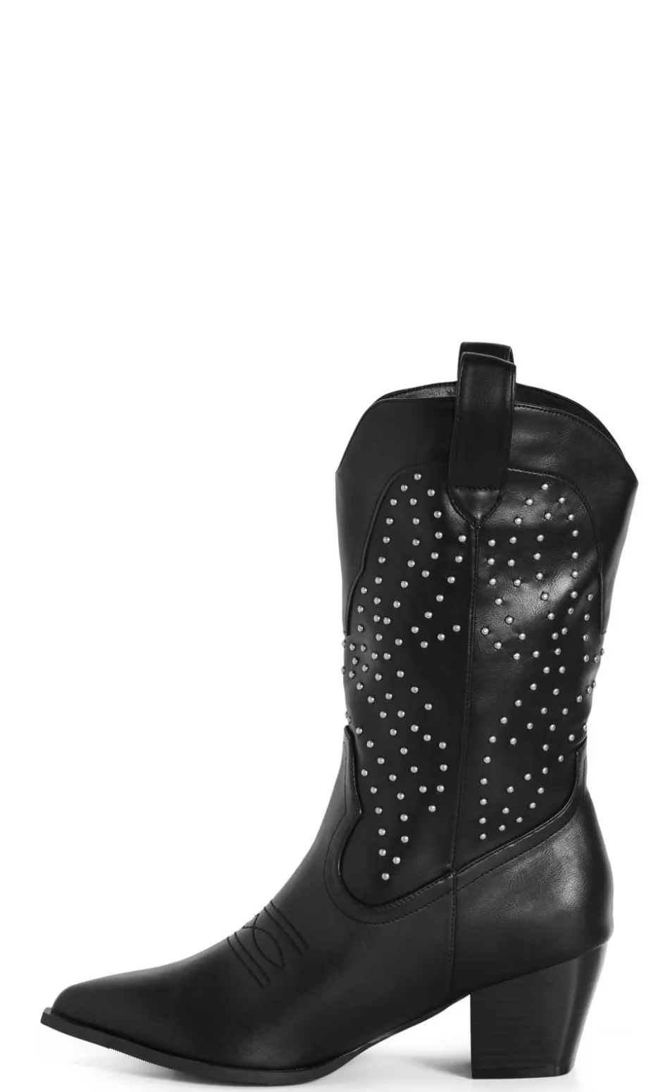 WIDE FIT Western Edge Boot - black