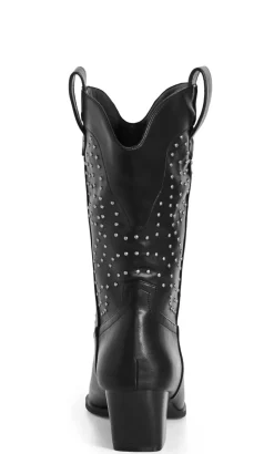WIDE FIT Western Edge Boot - black