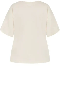 Wild West Oversized Cotton Tee - cream