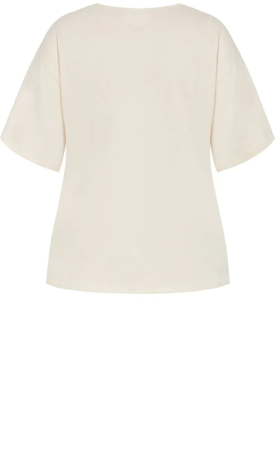Wild West Oversized Cotton Tee - cream