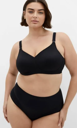 Wireless Maternity Bra - black