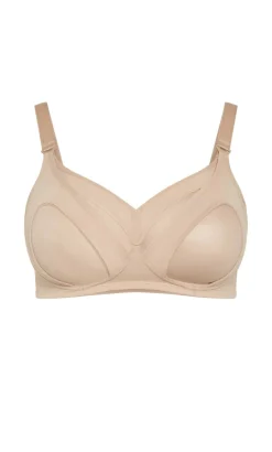 Wireless Maternity Bra - latte