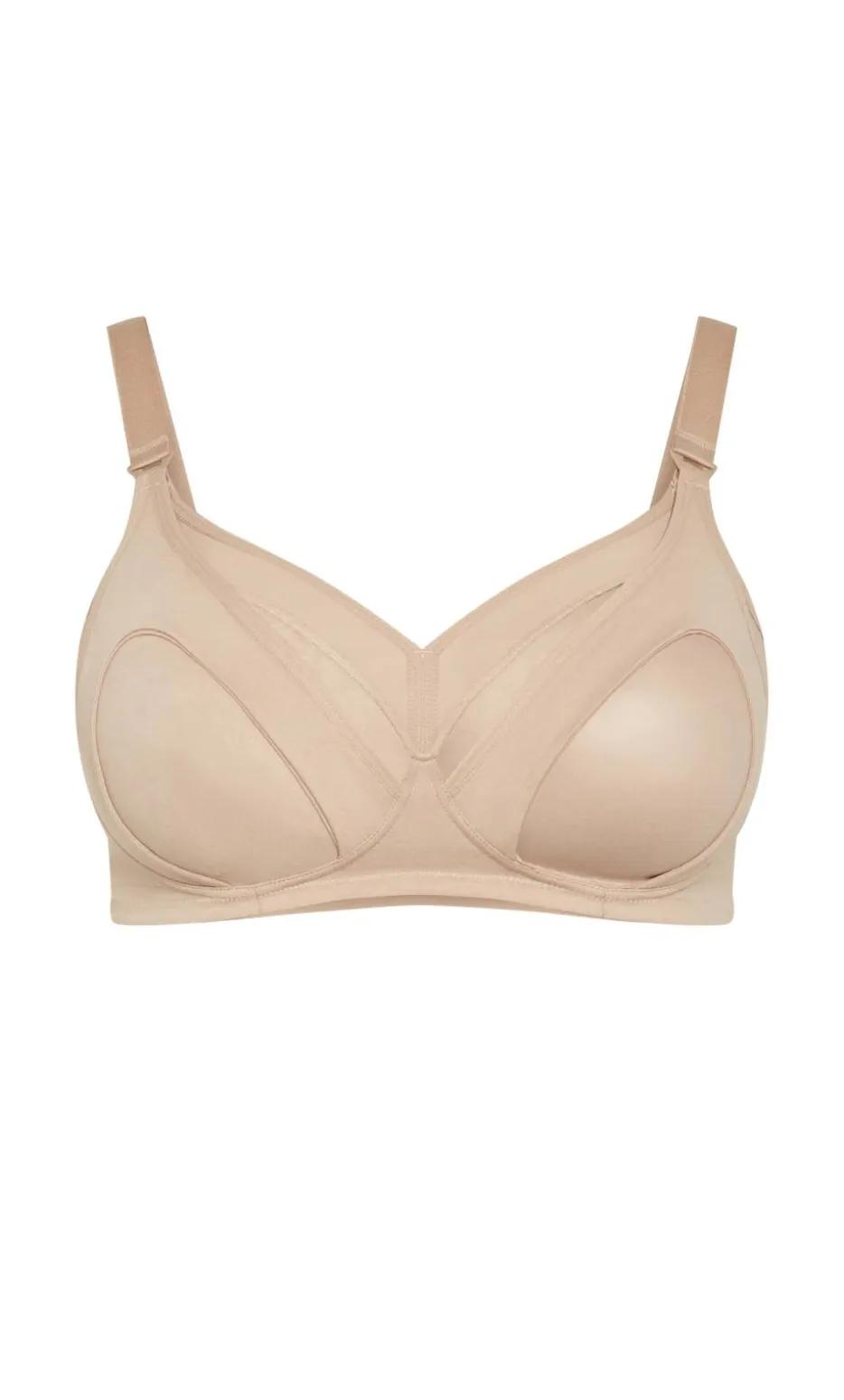 Wireless Maternity Bra - latte