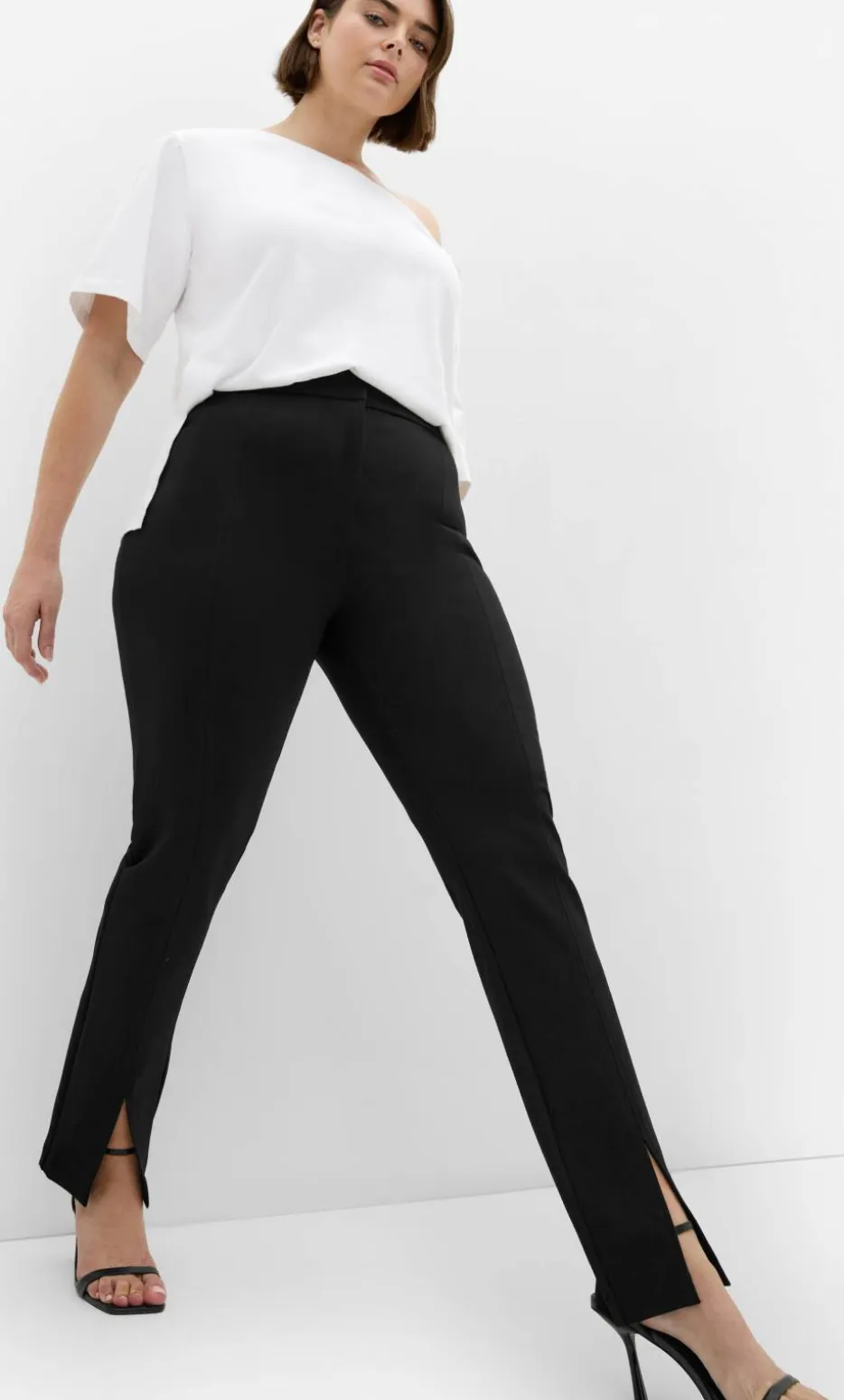 Wynter Tapered Ponte Pant - black