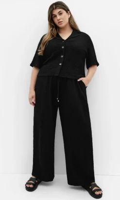 Zoie Button Up Shirt - black