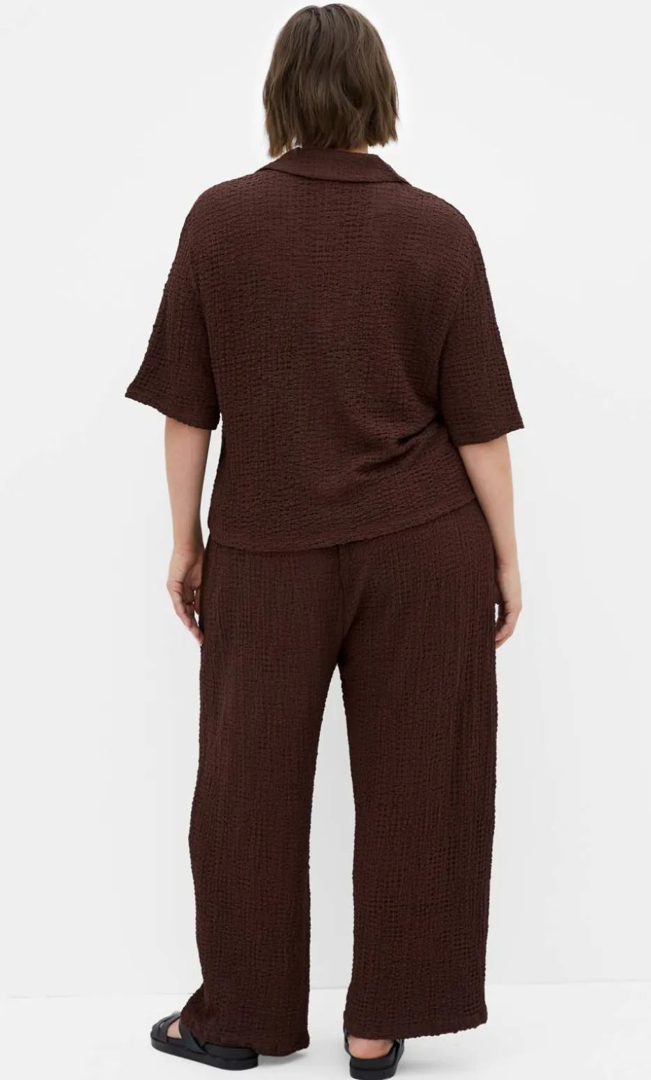 Zoie Button Up Shirt - chocolate