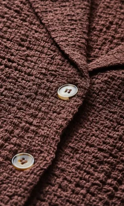 Zoie Button Up Shirt - chocolate