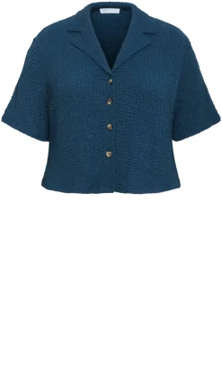 Zoie Button Up Shirt - petrol