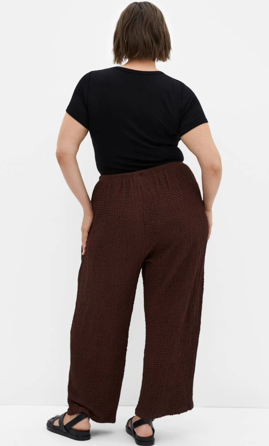Zoie Wide Leg Pant - chocolate