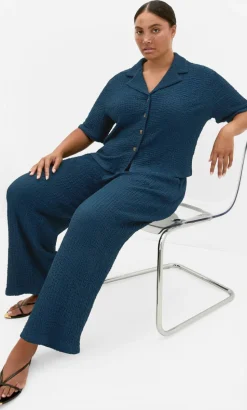 Zoie Wide Leg Pant - petrol